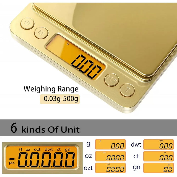 Fuzion® Global PT-500 Gold 500g x 0.01g Scale Scale Super Supplys Inc