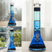 Xtreme | 14″ Hand-Painted Beaker Bong (Q-038) Glass Bong Canadian Distributor Blue