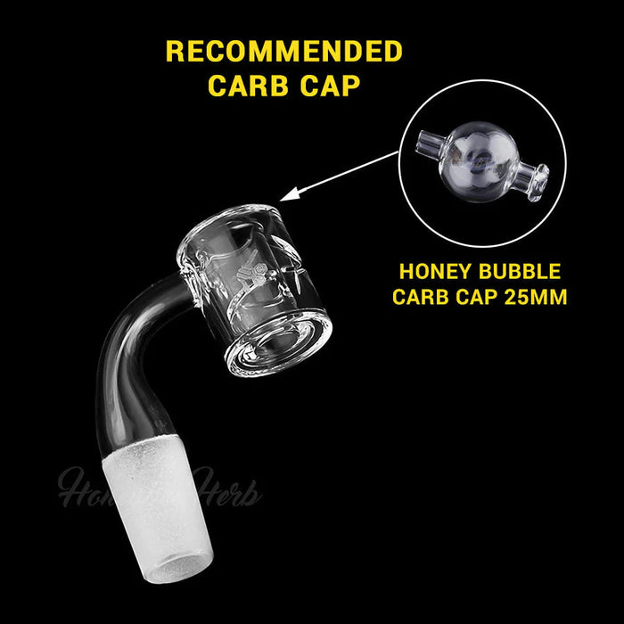 Honeybee Herb - HONEY CHAMBER QUARTZ BANGER - 90° DEGREE | YL Bowl · Banger · Oil Burner Honeybee Herb