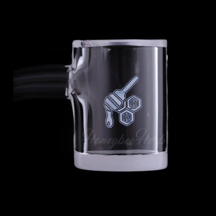 Honeybee Herb - HONEY & MILK BEVEL QUARTZ BANGER - 45° DEGREE | YL Bowl · Banger · Oil Burner Honeybee Herb