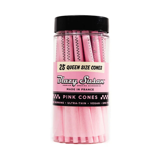 Blazy Susan | Pink Queen size (120mm) Pack of 25 Pre-rolled Cone (Bulk / Tower) Smoking Cat Distribution