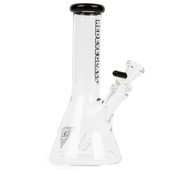 Red Eye Glass | 8" Tall Black Beaker Tube Glass Bong West Coast Gifts Default Title