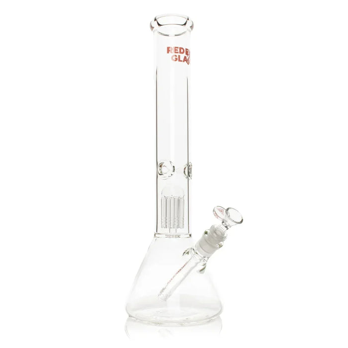 Red Eye Glass 16" Jammer Dual Chamber 8 Arm Tree Perc Beaker Bong Bongs Smoking Cat Distribution Default Title