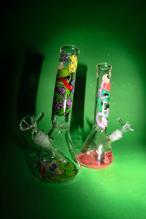 Red Eye Glass® | 12" Demon Tongue (REG205) Glass Bong Smoking Cat Distribution