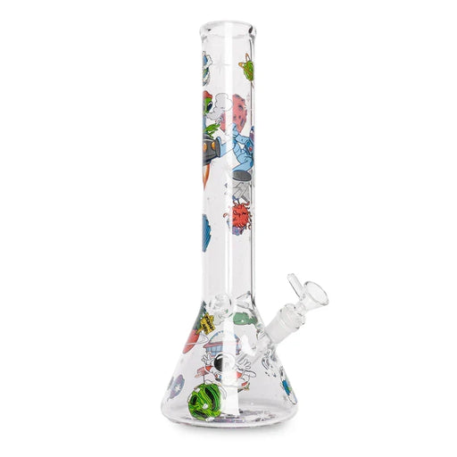 Red Eye Glass 15" Glow in the Dark Lost in Space Beaker Bong Glass Bong Smoking Cat Distribution Default Title