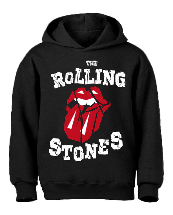 Rolling Stones | Authentic Stone Letters Hoodie Long Sleeve Smoking Cat Distribution Small