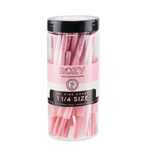 Rozy | Pink 1 ¼ Size Pre-Rolled Cones 6pk – 50ct Pack Pre-rolled Cone (Bulk / Tower) Cannatron