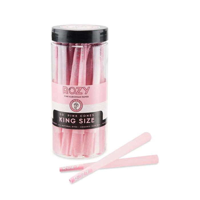 Rozy | Pink King Size Pre-Rolled Cones – 50ct Pack Pre-rolled Cone (Bulk / Tower) Cannatron