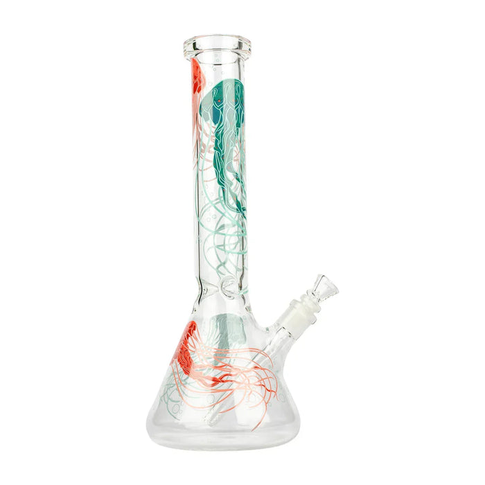 Red Eye Glass® | 15" Jellyfish Beaker Tube (9977C) Glass Bong Smoking Cat Distribution