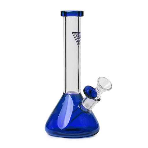 Red Eye Tek® | 8" Tall Midge Mini Beaker Tube Glass Bong West Coast Gifts Blue