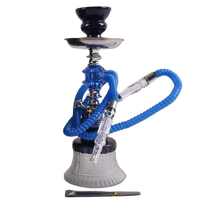 11" Hookah Single Hose, MidNight Sapphire Shape Blue Color [SMKE-017] Hookah Canadian Distributor