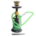 11" Hookah Single Hose,Golden Pearl Shape Green Color [SMKE-022] Hookah Canadian Distributor