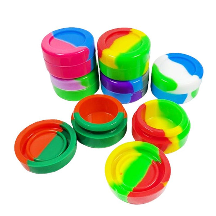 Silicone Wax Container-10 pcs/Bags Vial Canadian Distributor 7ml – 1.5" x 0.8"