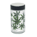 180ml Glass Storage Jar with Sticker Design – Compact & Stylish [SMKZ-145] Jar Canadian Distributor Green Leaf