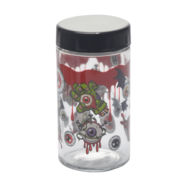 180ml Glass Storage Jar with Sticker Design – Compact & Stylish [SMKZ-145] Jar Canadian Distributor Devil's Eye