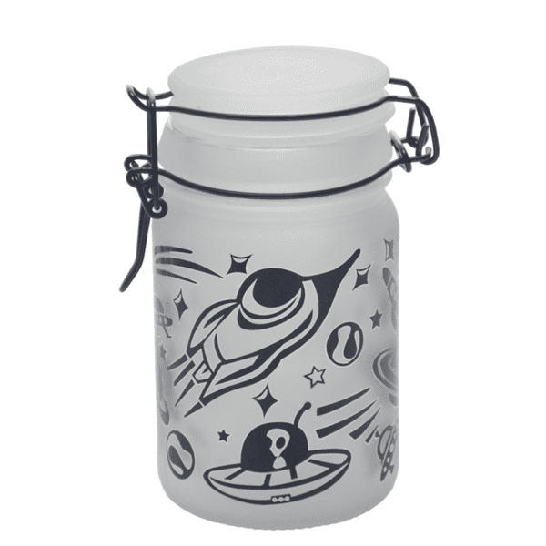 UFO Design Glass Storage Jar-Multiple Sizes Available [SMKZ-141] Jar Canadian Distributor 240 ml