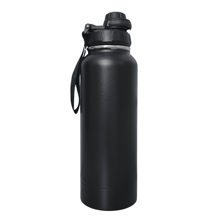 720ml Thermos Bottle with Lid & Carabiner – Dual Function Hidden Compartment [SMKZ-148] Diversion Bottle Canadian Distributor Black