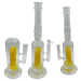 16" Assorted Center Piece Glass Waterpipe – 14mm Bowl Glass Bong Canadian Distributor Yellow Flower