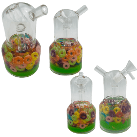6" Center Piece Rig Waterpipe – Assorted Designs Glass Bong Canadian Distributor Cereal