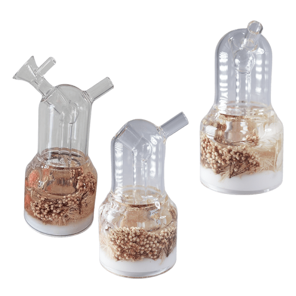 6" Center Piece Rig Waterpipe – Assorted Designs Glass Bong Canadian Distributor Flower Pink