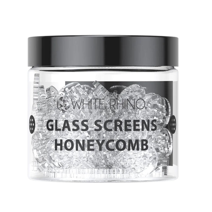 White Rhino | Glass Honeycomb Screens-100ct Glass Screen Cannatron