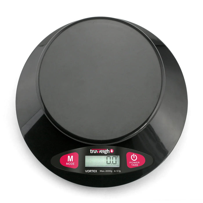 Truweigh | Vortex Digital Bowl Scale 2000G X 0.1G - Black Scale Cannatron