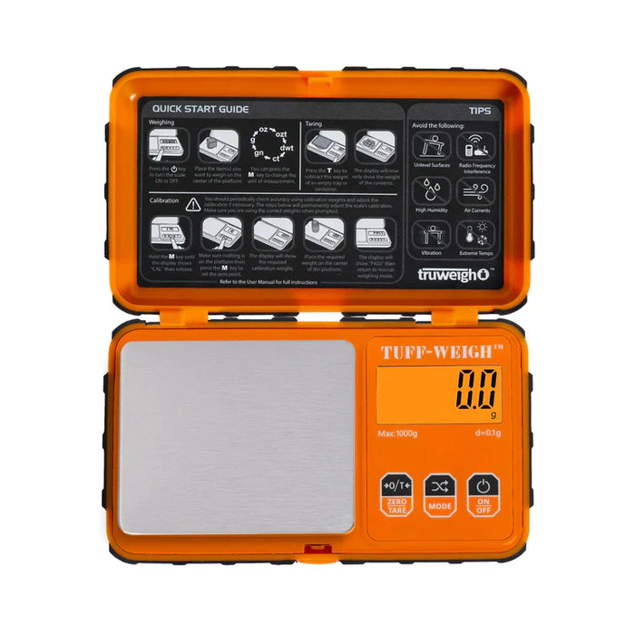 Truweigh | Tuff-Weigh Scale - 200g x 0.01g Scale Cannatron Orange/Black