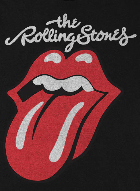 Rolling Stones | “Solid Tongue” Unisex Black T-Shirt - Officially Licensed Short Sleeve Philcos