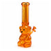 Fortune | 12" Teddy Bear Glass Water Pipe Glass Bong Fortune Amber Orange