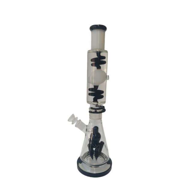 Xtreme | 17″ Skull Freeze Freezable Triple coil (TDO-015) Glass Bong Canadian Distributor Black