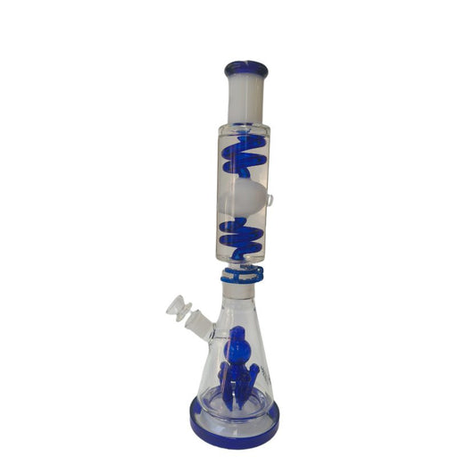 Xtreme | 17″ Skull Freeze Freezable Triple coil (TDO-015) Glass Bong Canadian Distributor Blue