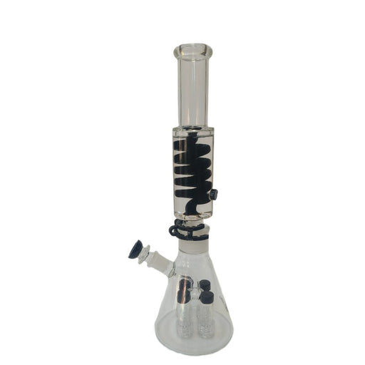Xtreme | 16″ Quad Frost Freezable Triple coil (TDO-016) Glass Bong Canadian Distributor Green