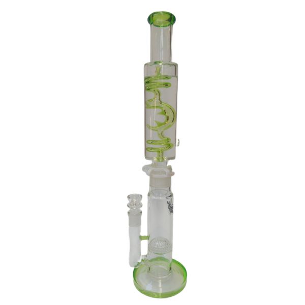 Xtreme | 19.5″ Frost Branch Freezable Triple coil (TDO-017) Glass Bong Canadian Distributor Green