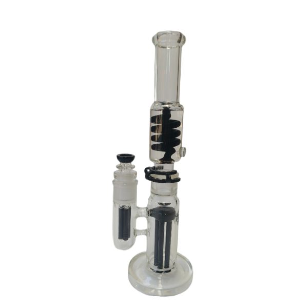 Xtreme | 15″ Arctic Stem Freezable coil (TDO-021) Glass Bong Canadian Distributor Black