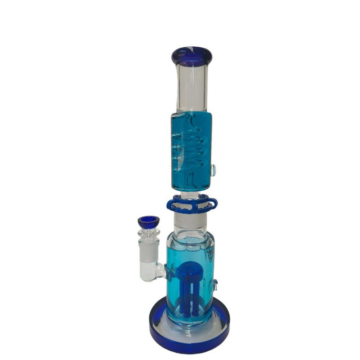 Xtreme | 14.5" Frost Tree Freezable coil (TDO-025) Glass Bong Canadian Distributor Blue