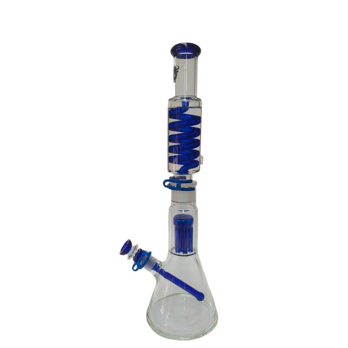 Xtreme | 18" Frost Tree Freezable coil (TDO-026) Glass Bong Canadian Distributor Blue