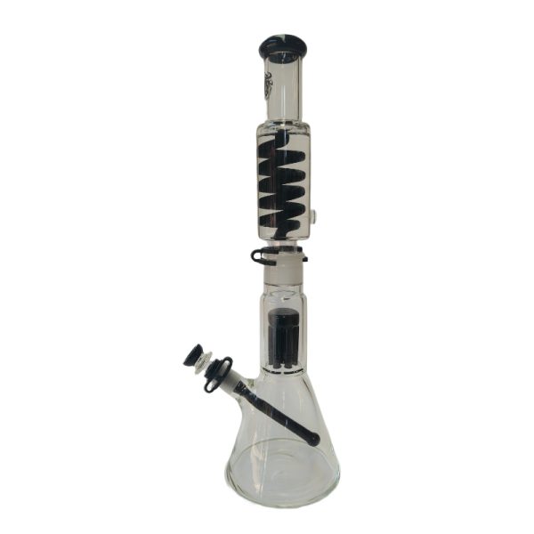 Xtreme | 18" Frost Tree Freezable coil (TDO-026) Glass Bong Canadian Distributor Black