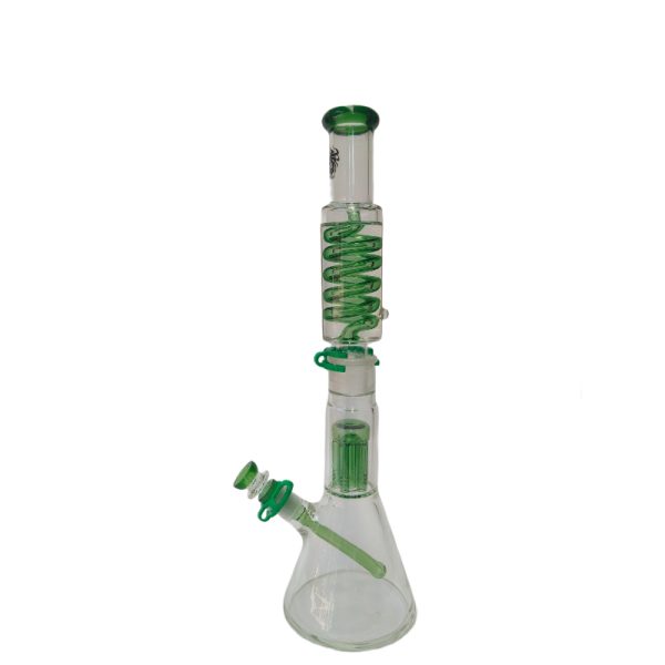 Xtreme | 18" Frost Tree Freezable coil (TDO-026) Glass Bong Canadian Distributor Green