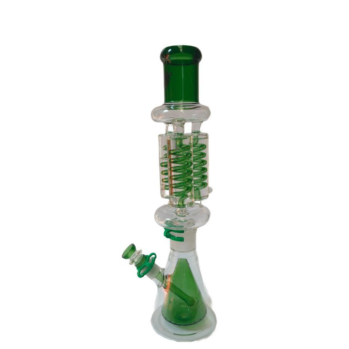 Xtreme | 17.5" FrostCore Triple Chill Freezable coil (TDO-036) Glass Bong Canadian Distributor Green