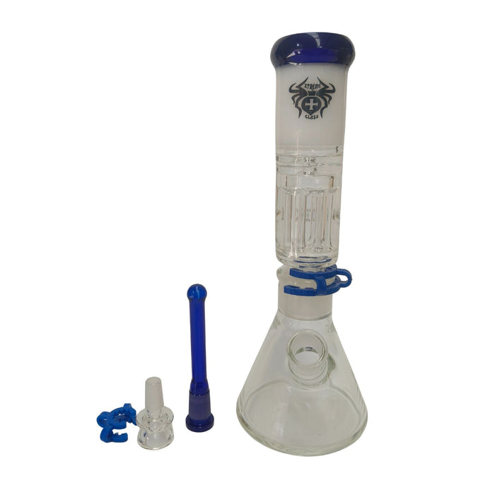 Xtreme | 12″ Frost Nova Triple -Tier Beaker Bong (TDO-003) Glass Bong Canadian Distributor
