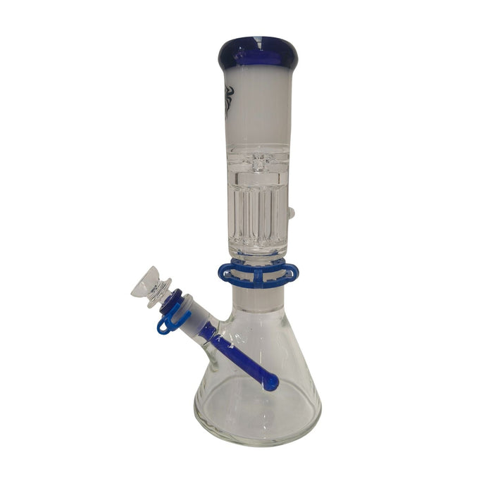Xtreme | 12″ Frost Nova Triple -Tier Beaker Bong (TDO-003) Glass Bong Canadian Distributor Blue