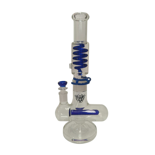 Xtreme | 16″ Freezable Coil Inline Perc Bong (TDO-004) Glass Bong Canadian Distributor Blue