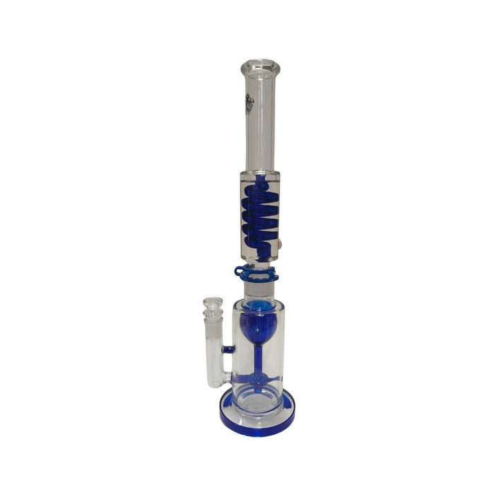 Xtreme | 19″ Frost Recycler Freezable coil (TDO-008) Glass Bong Canadian Distributor Blue
