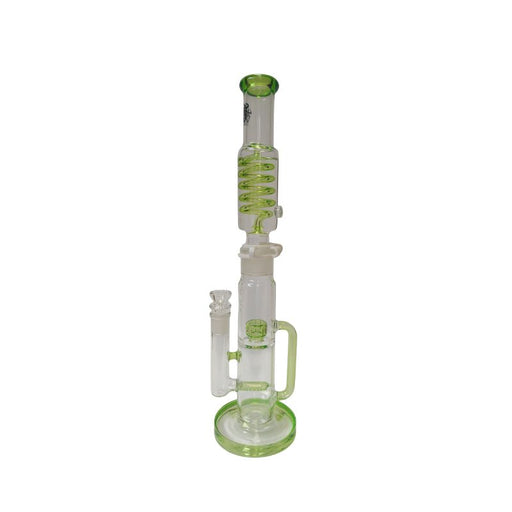 Xtreme | 18″ Glycer Recycler Freezable coil (TDO-010) Glass Bong Canadian Distributor Green