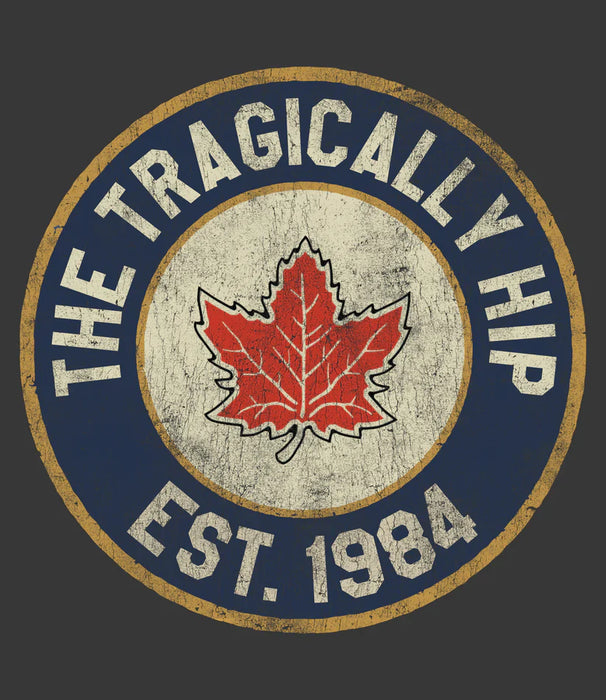 The Tragically Hip | Authentic Maple Leaf est. 1984 Hoodie (Officially Licensed) Long Sleeve Smoking Cat Distribution