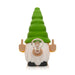 Lit Silicone 6" Give No Fux Gnome Water Pope with glass bowl Resin · Silicone · Plastic Bong Smoking Cat Distribution Green and Yellow