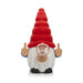 Lit Silicone 6" Give No Fux Gnome Water Pope with glass bowl Resin · Silicone · Plastic Bong Smoking Cat Distribution Blue and Red