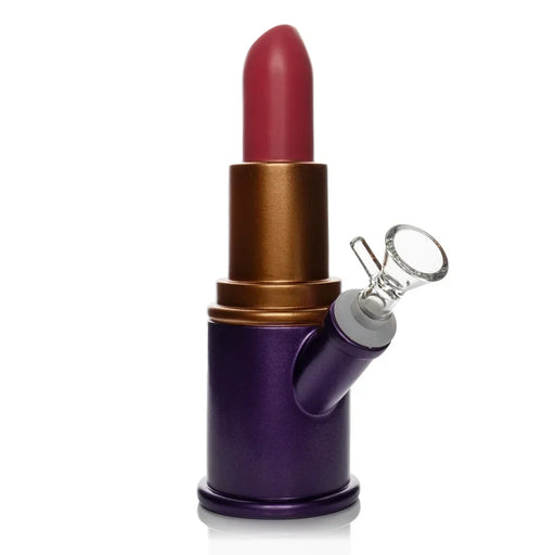 8" Lipstick Water Pipe Resin · Silicone · Plastic Bong Smoking Cat Distribution Default Title