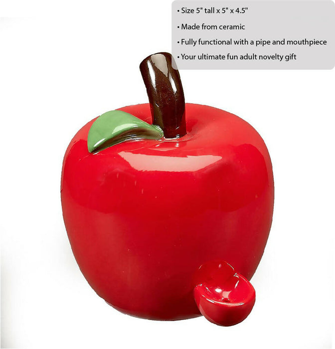 APPLE SHAPED PIPE Ceramic Pipe Roast and Toast Gifts