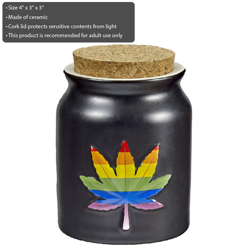 RAINBOW LEAF STASH JAR Jar Roast and Toast Gifts